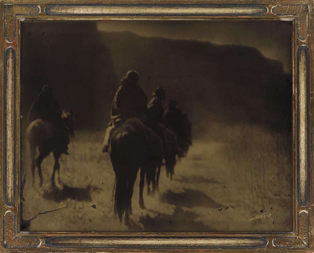 EDWARD S. CURTIS (1868-1952) The Vanishing Race * Flathead Camp on the Jocko (variant).